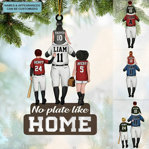 No Plate Like Home - Personalized Custom Mica Ornament - Sport, Christmas Oranment
