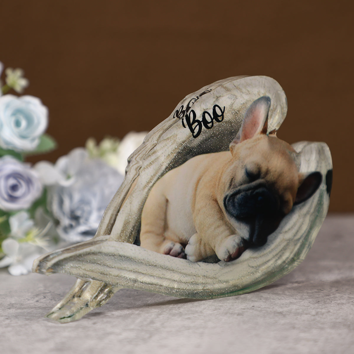 Personalized Dog Sleeping Angel Acrylic Plaque -Great Gift Idea For Dog Lovers