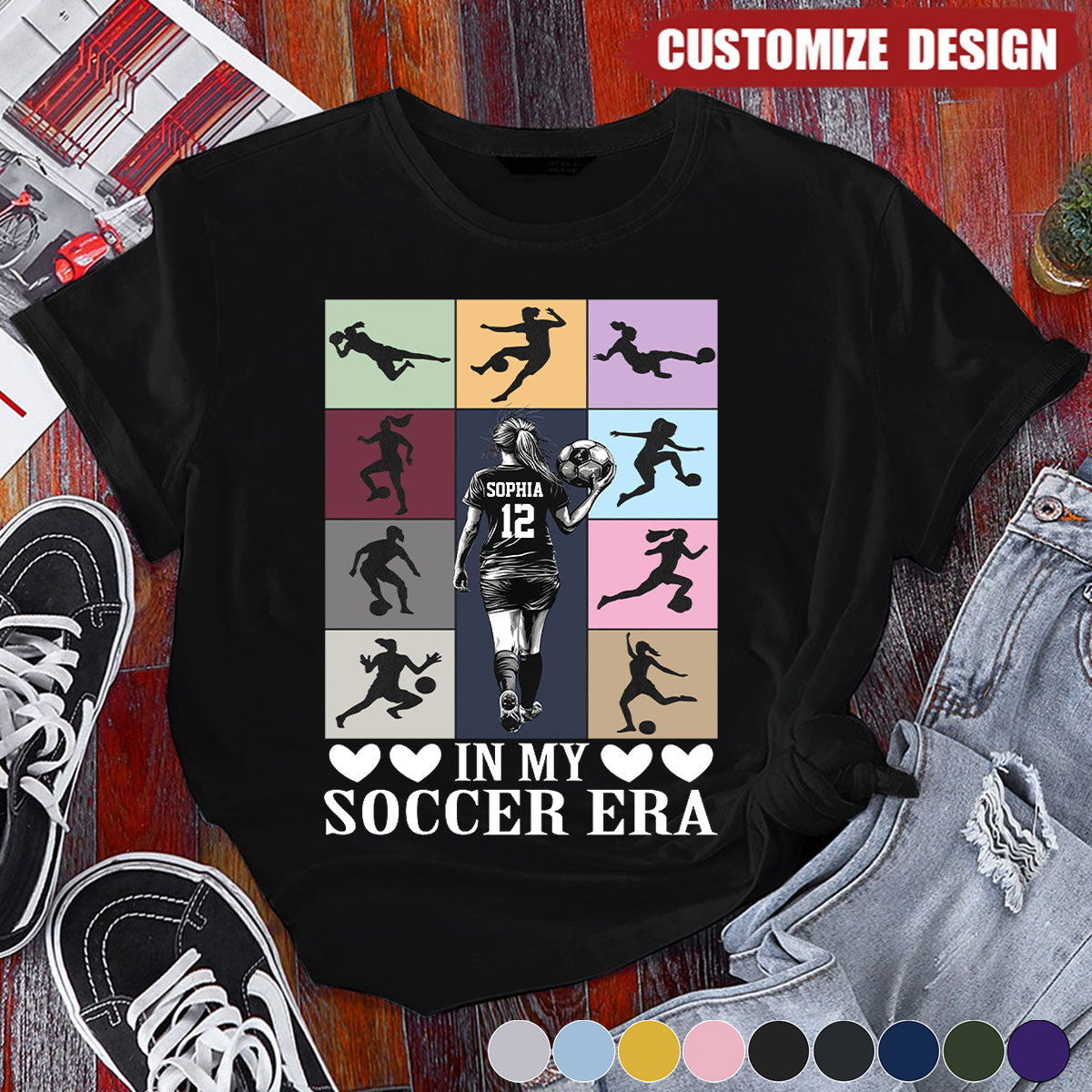 Personalized Soccer Girl T-shirt, Gift For Soccer Lover
