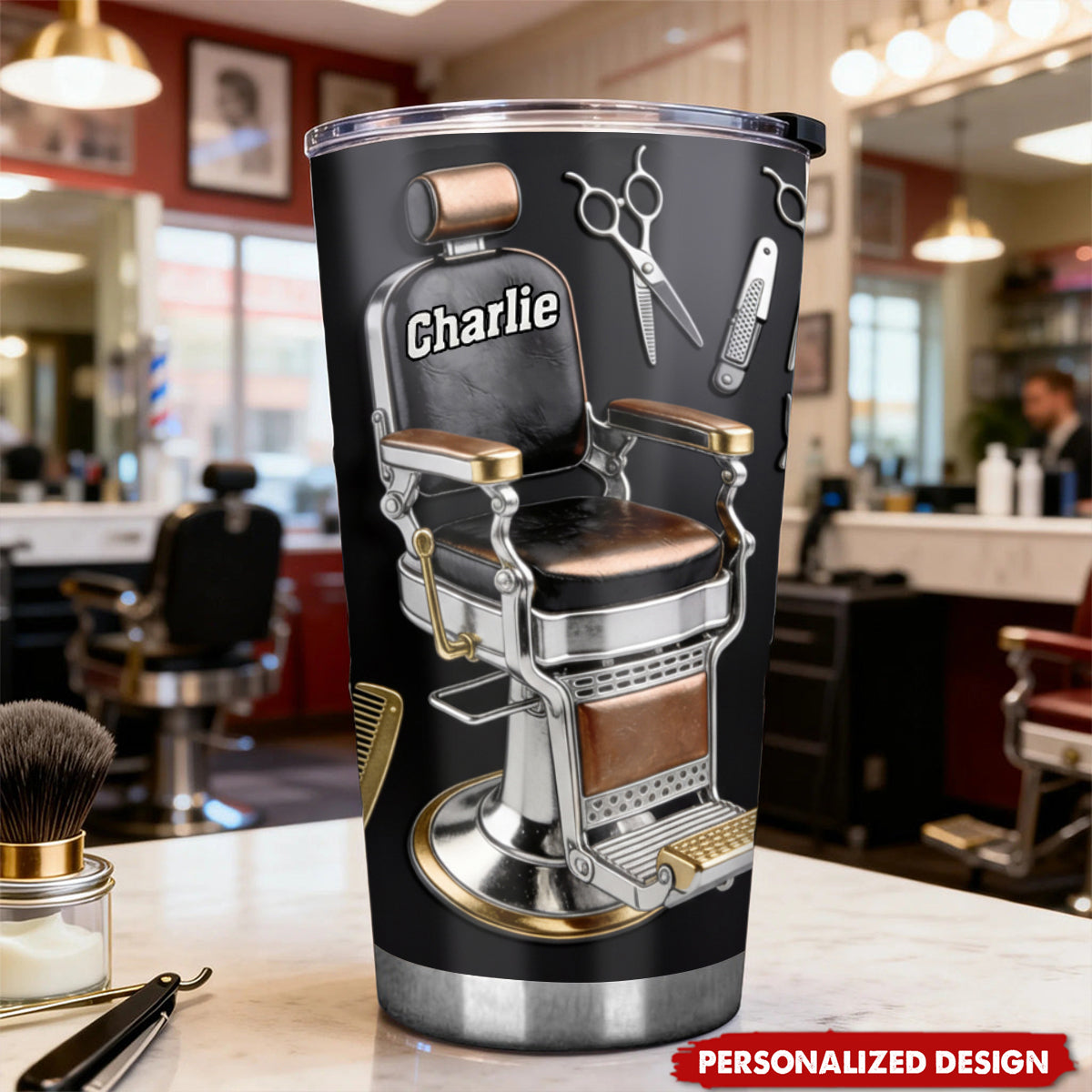 Barber-Personalized Hairdresser Tumbler