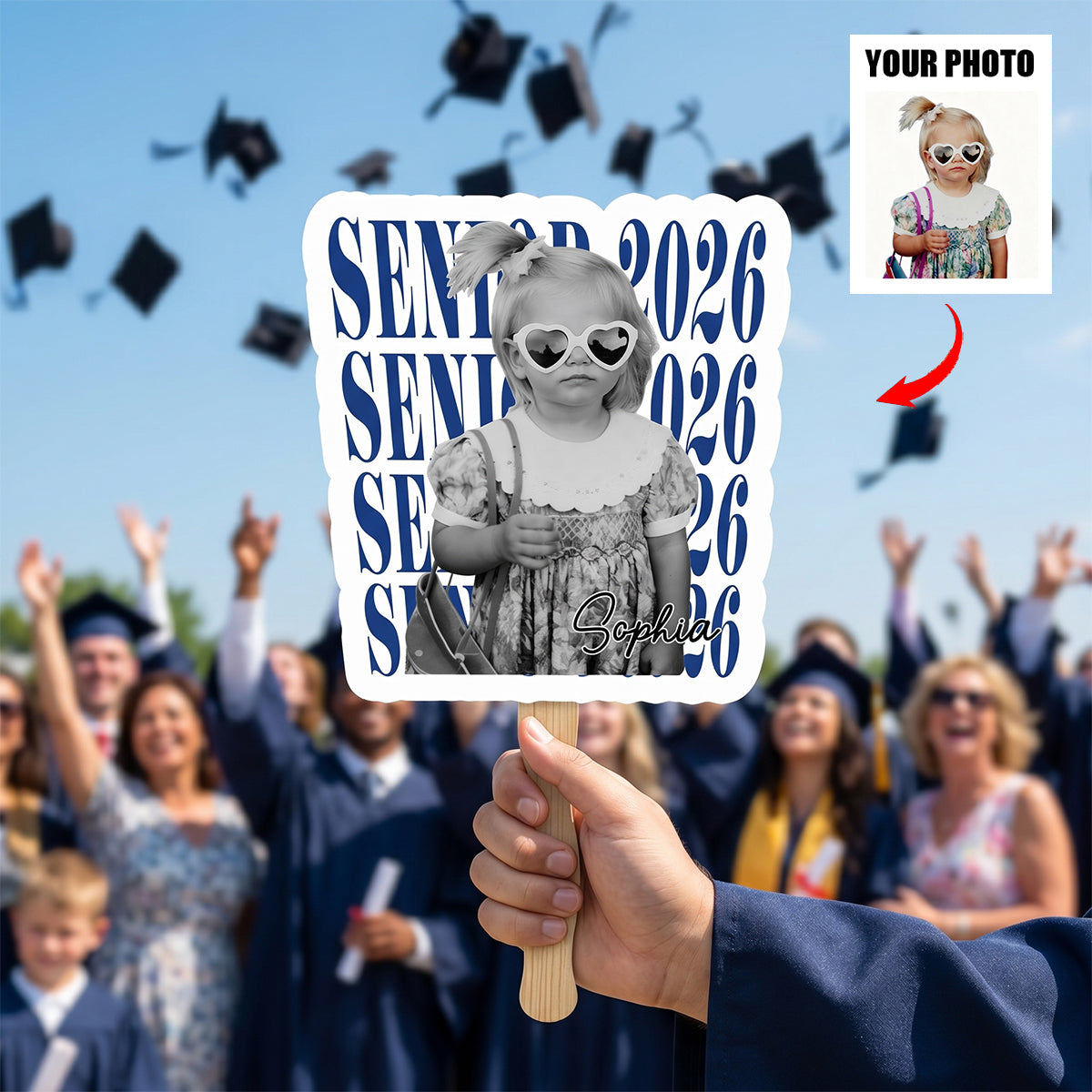 Custom Photo Graduation - Personalized Graduation Fan