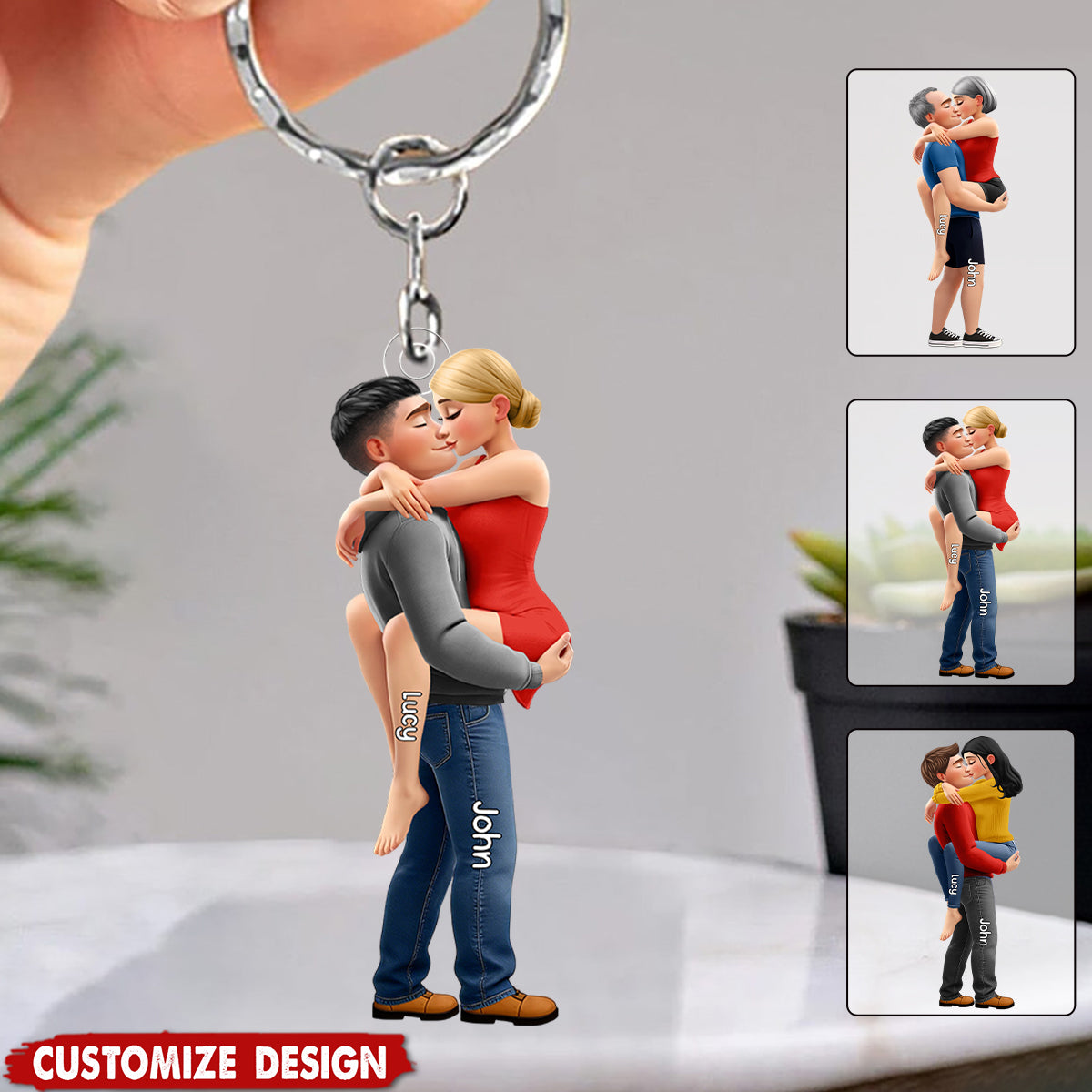 New Release - Personalized Couple Acrylic Keychain - Gifts For Couple