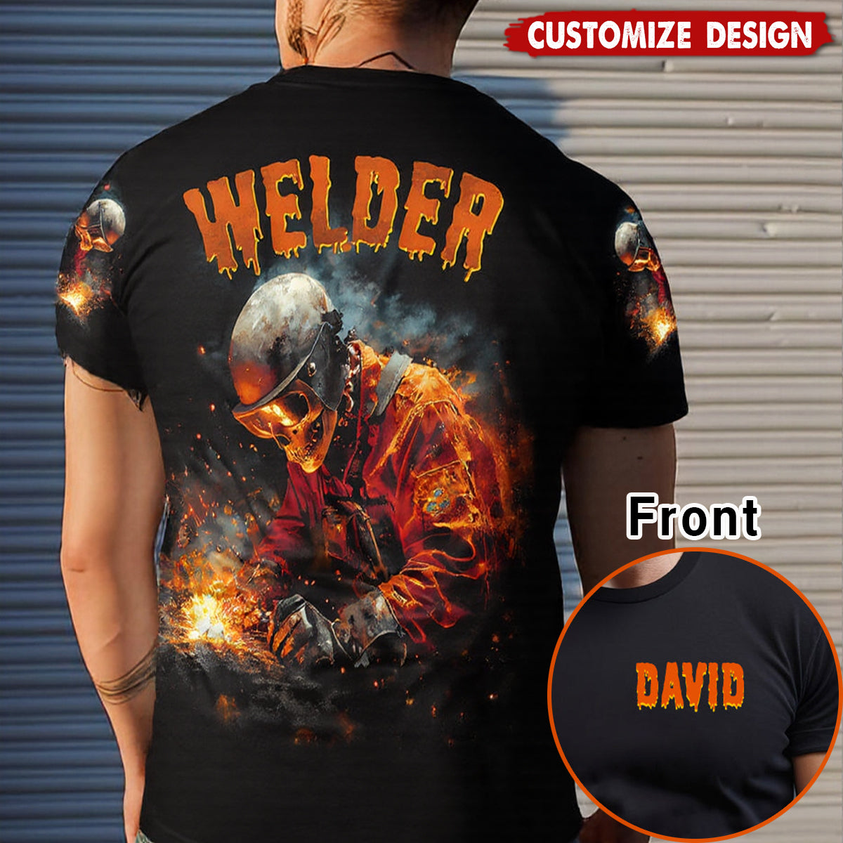 Personalized Welder T-Shirt - Gift For Welder Man