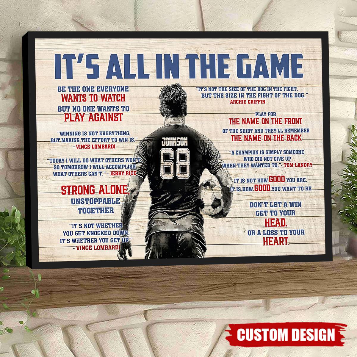 Personalized Soccer Man Poster - Gift For Soccer Lover