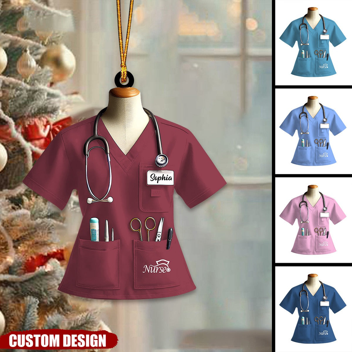 Personalized Nurse Uniform Ornament-Gift For Nurse-2024 New Release