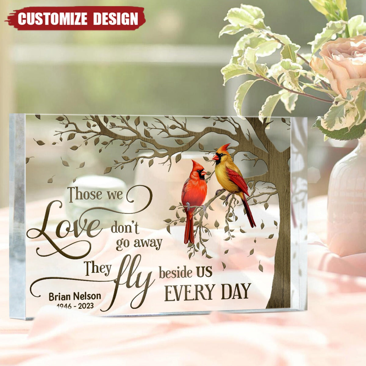 Personalized Gift for Sympathy Funeral Memorial Acrylic Plaque