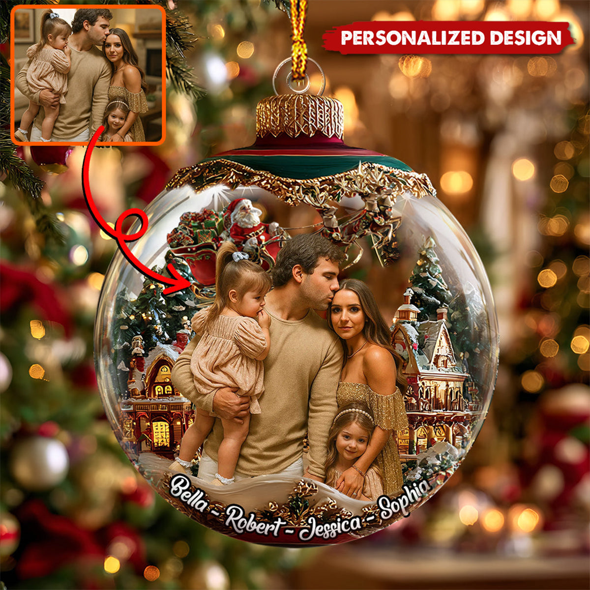 This Is Us - Personalized Family Custom Shaped Ornament