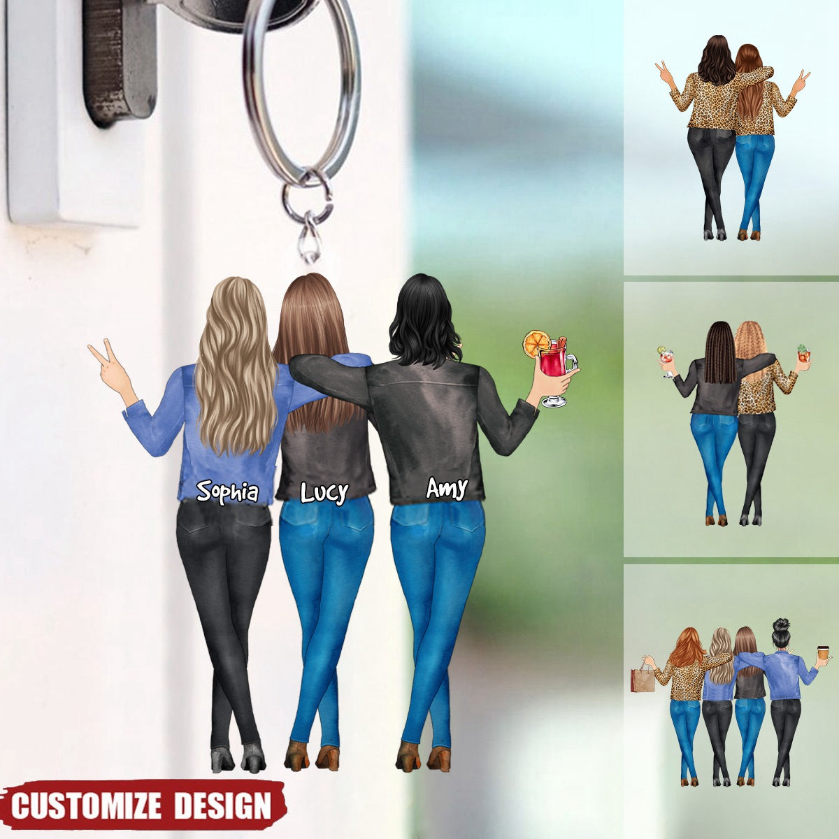 My Sister Is You - Personalized Acrylic keychain - Sister's Day Gift For Sisters