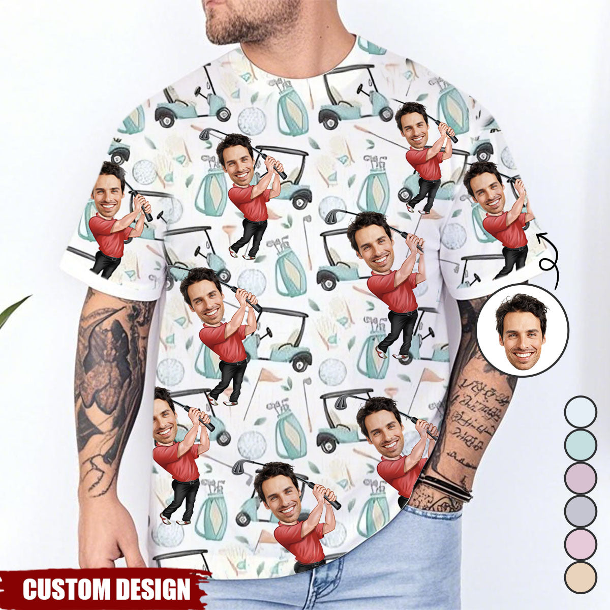 The Best Gift For Golf Dad, Uncle, Husband... - Personalized Golf Shirt