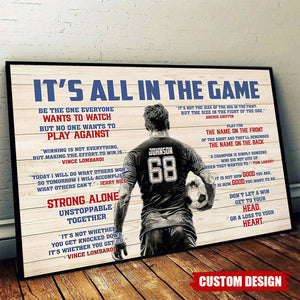 Personalized Soccer Man Poster - Gift For Soccer Lover
