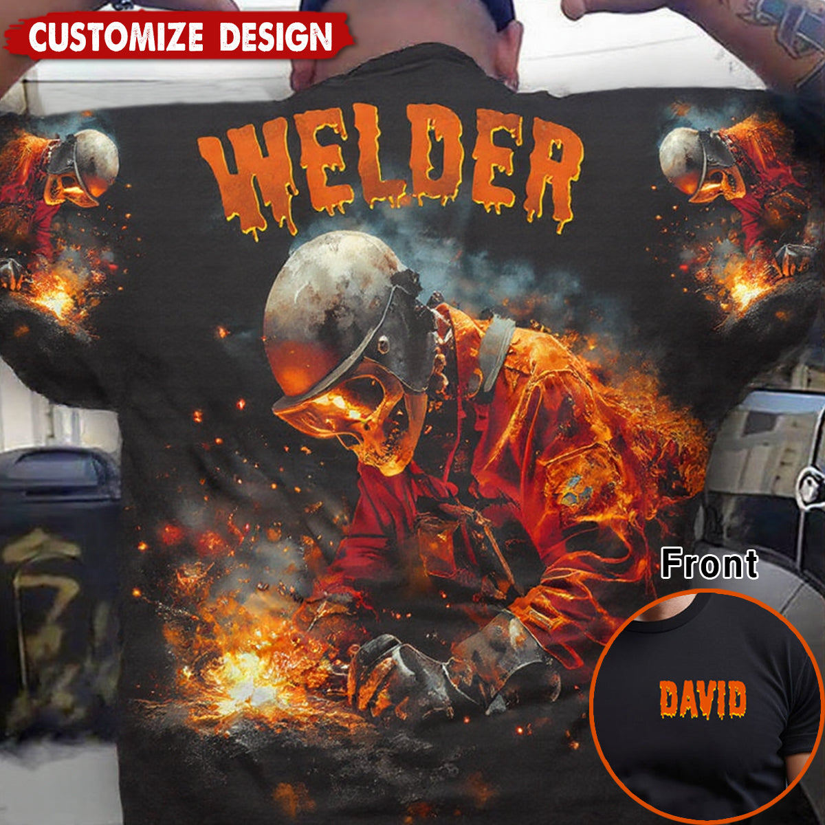 Personalized Welder T-Shirt - Gift For Welder Man