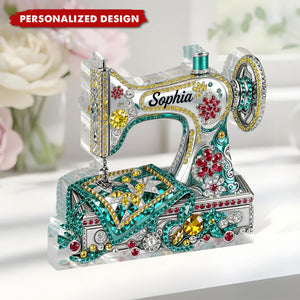 Personalized Shaped Acrylic Plaque-Sewing Gift For Mom Grandma Daughter
