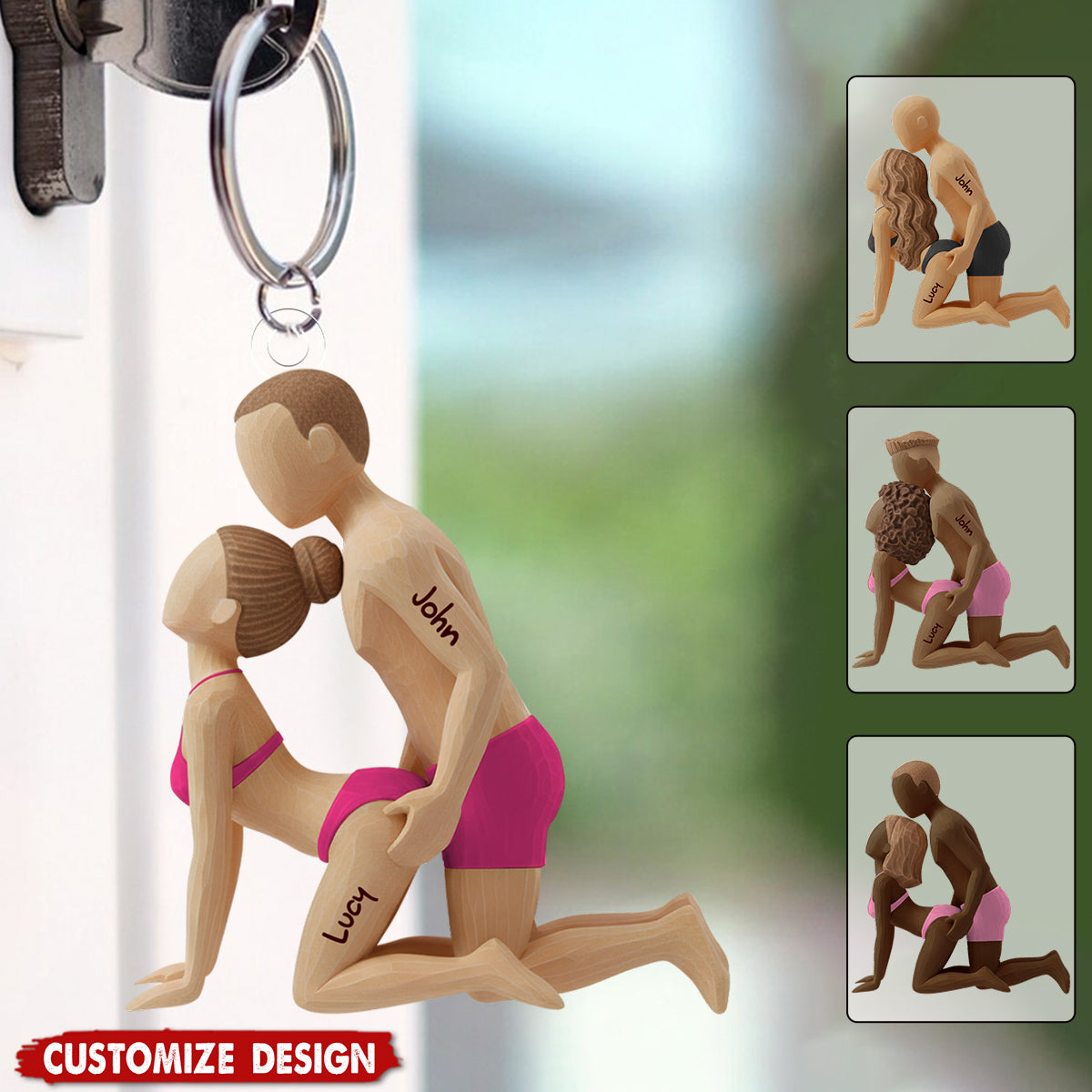 You Are My Favorite Thing - Personalized Acrylic Keychain - Gift For Couples