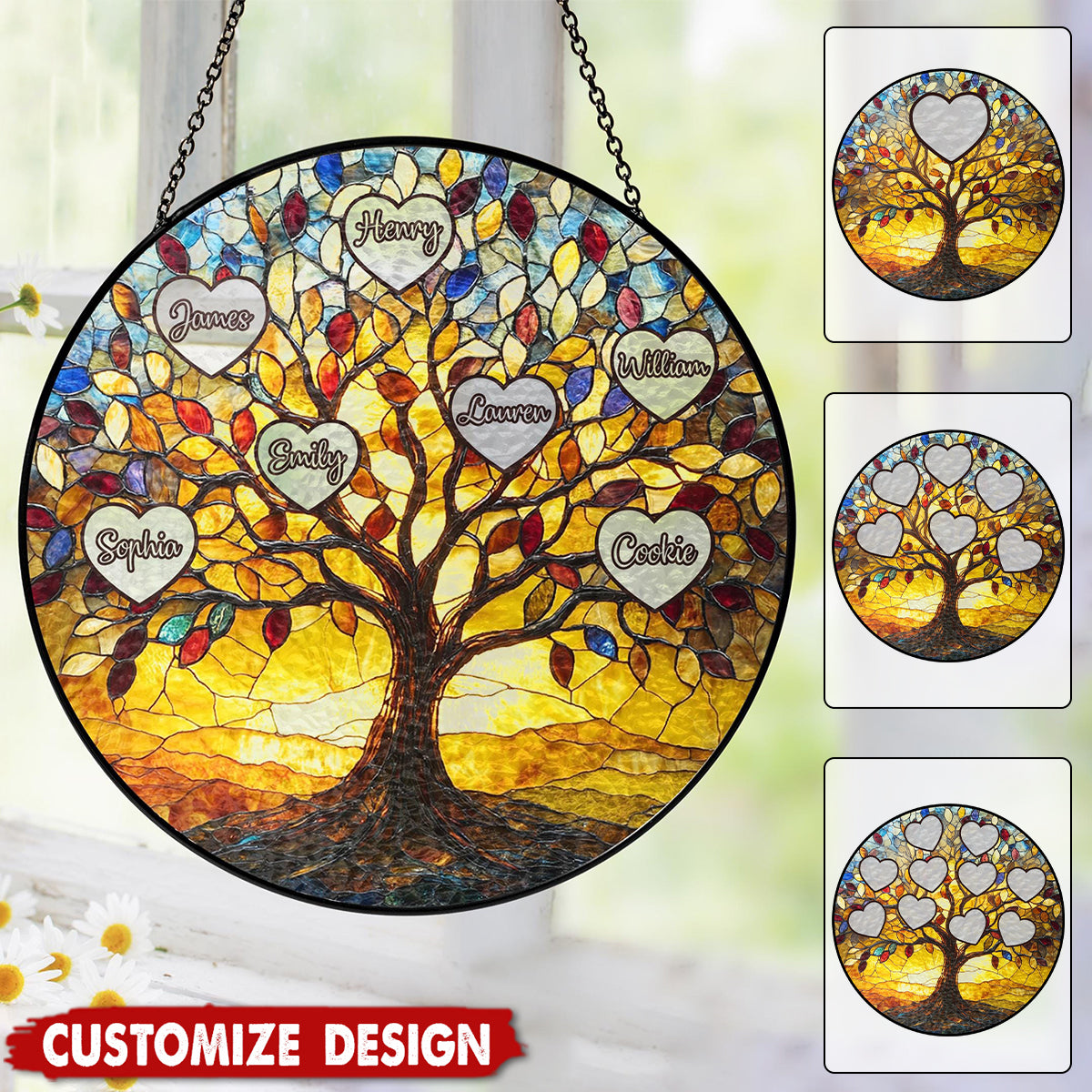 Tree of Life Names - Personalized Suncatcher