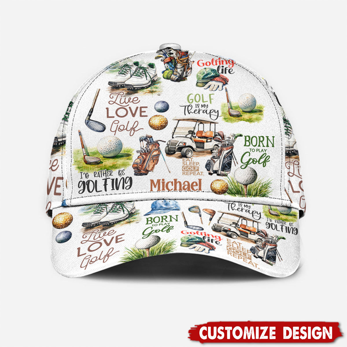 Personalized Golf Classic Cap - Gift For Golf Lovers
