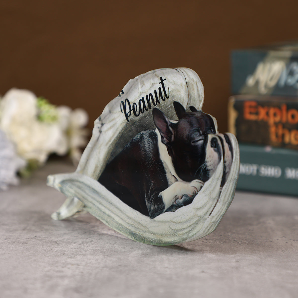 Personalized Dog Sleeping Angel Acrylic Plaque -Great Gift Idea For Dog Lovers