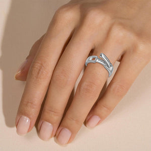 Personalized Matching Ring, Custom Secret Message Ring - Anniversary Gift for Couples