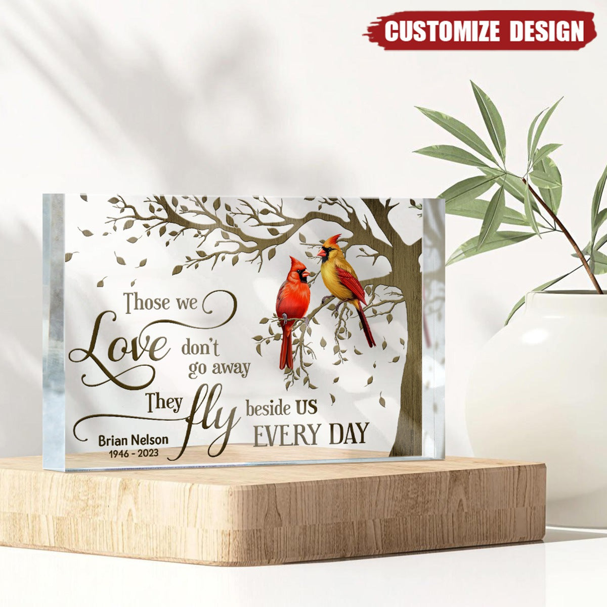 Personalized Gift for Sympathy Funeral Memorial Acrylic Plaque