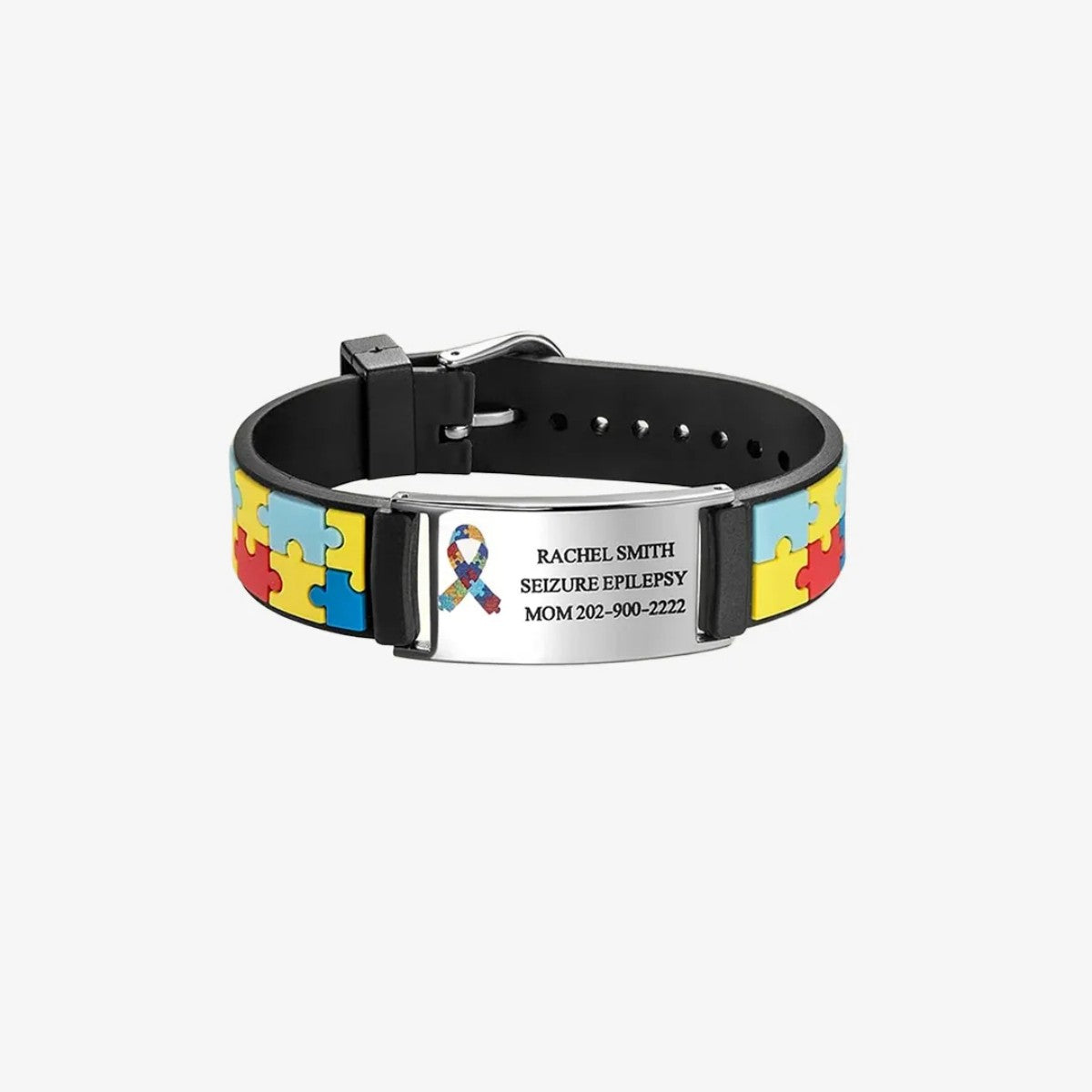 Autism Awareness-Customized info wristbands for autistic children