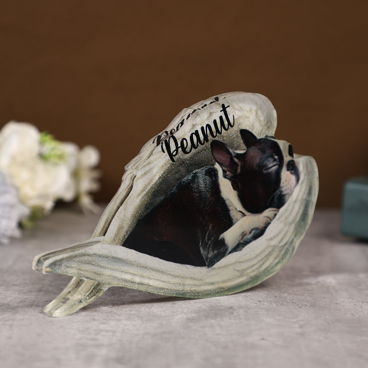 Personalized Dog Sleeping Angel Acrylic Plaque -Great Gift Idea For Dog Lovers