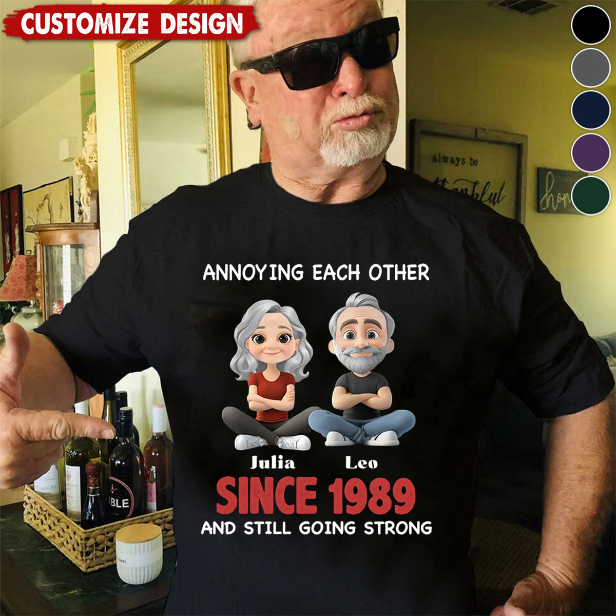 Together Forever - Personalized Unisex T-shirt - Gift For Couple