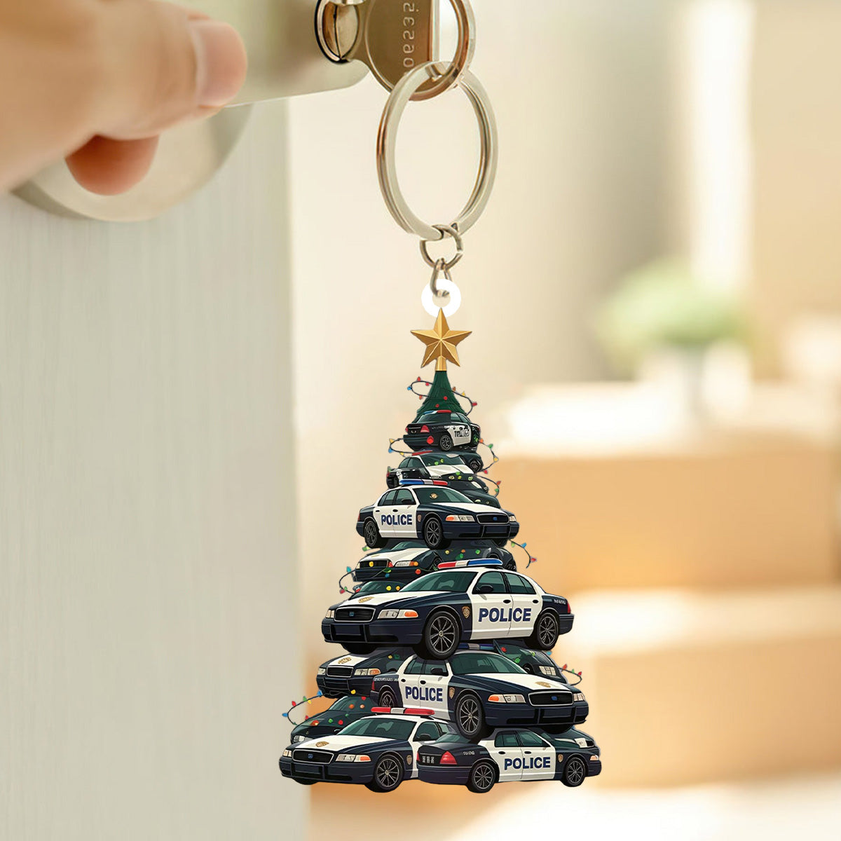 Police Cars Keychain-Gift for police officers