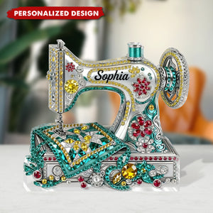 Personalized Shaped Acrylic Plaque-Sewing Gift For Mom Grandma Daughter