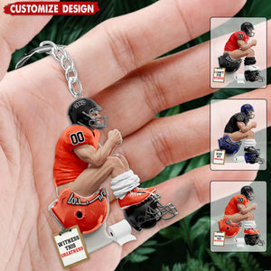 Strong Rival Sports – Personalized  Keychain - Gifts for American Football Lovers