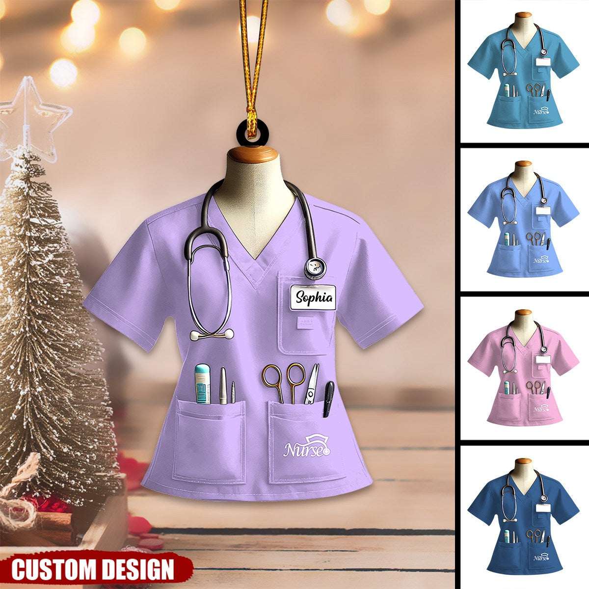 Personalized Nurse Uniform Ornament-Gift For Nurse-2024 New Release
