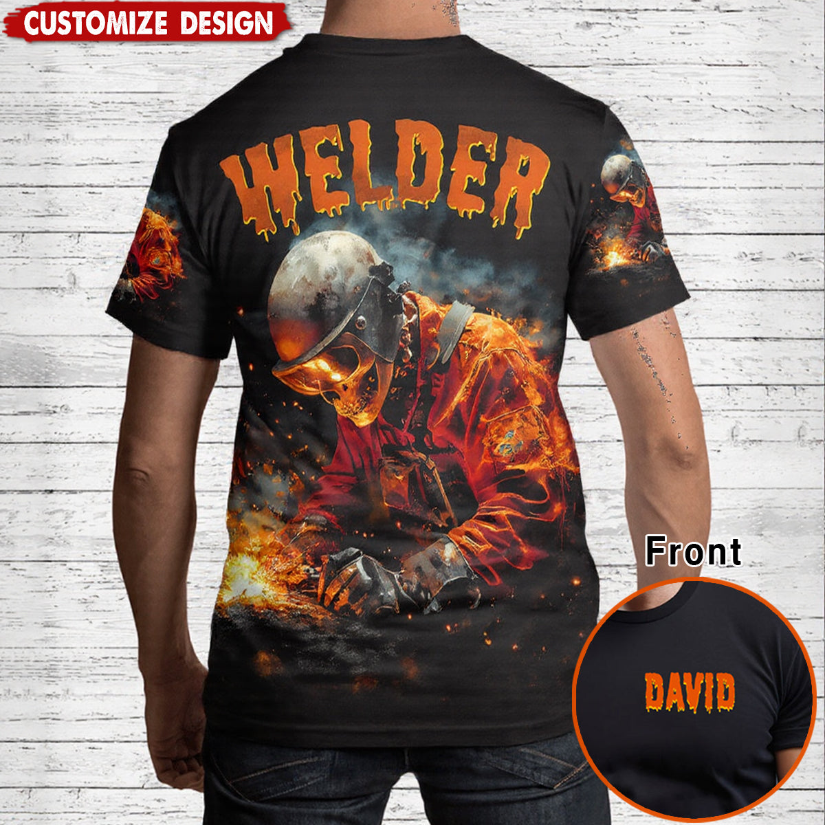 Personalized Welder T-Shirt - Gift For Welder Man