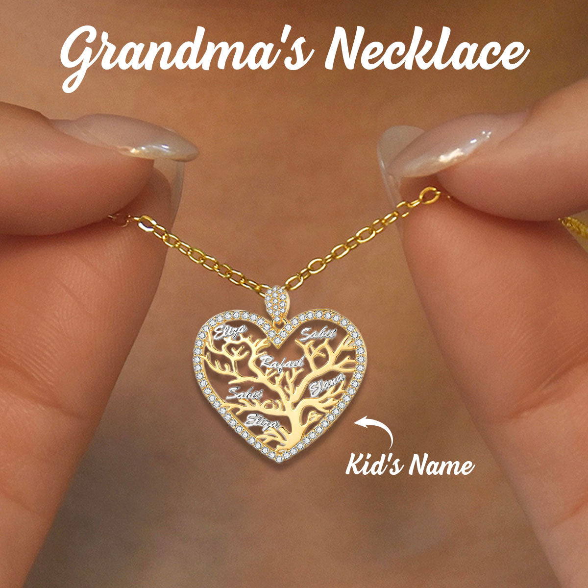 Personalized Tree of Life Pendant Necklace