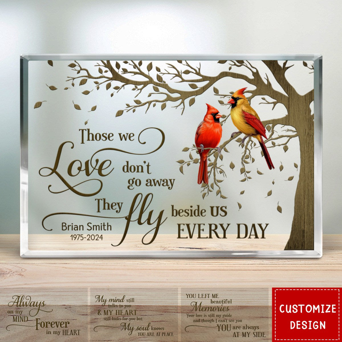 Personalized Gift for Sympathy Funeral Memorial Acrylic Plaque