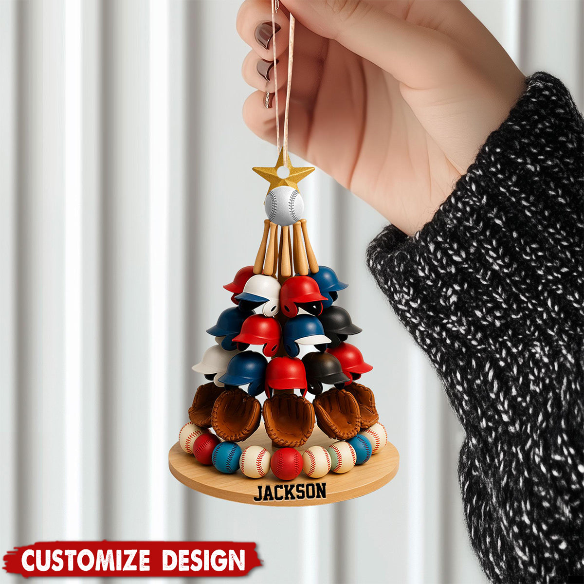 Personalized Baseball Acrylic Ornament - Gift For Baseball Lovers