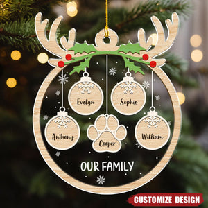 Paw Charm - Personalized Custom Acrylic Ornament - 2024 New Release