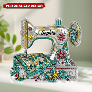Personalized Shaped Acrylic Plaque-Sewing Gift For Mom Grandma Daughter