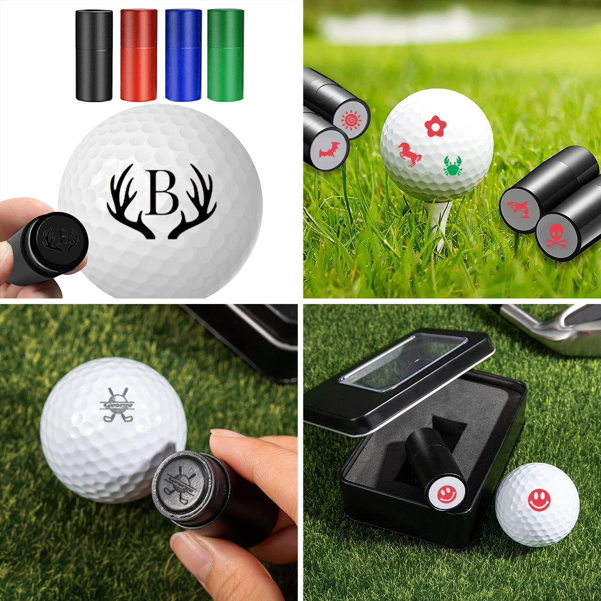 Personalised Monogrammed Initial Golf Ball Stamp-Gift for Golf Player