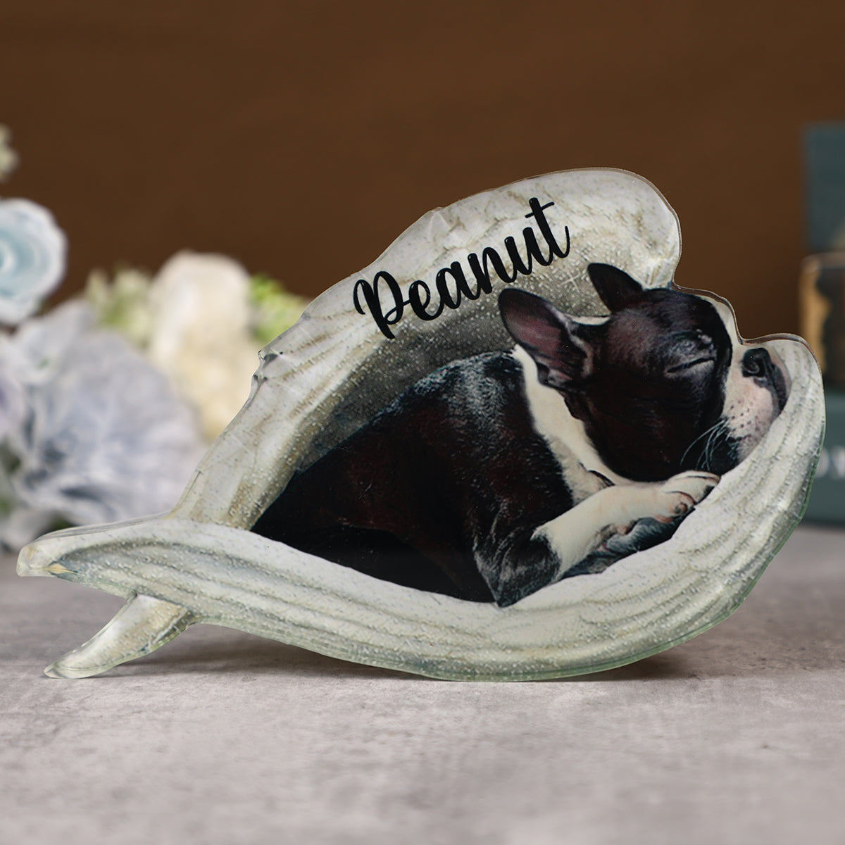 Personalized Dog Sleeping Angel Acrylic Plaque -Great Gift Idea For Dog Lovers