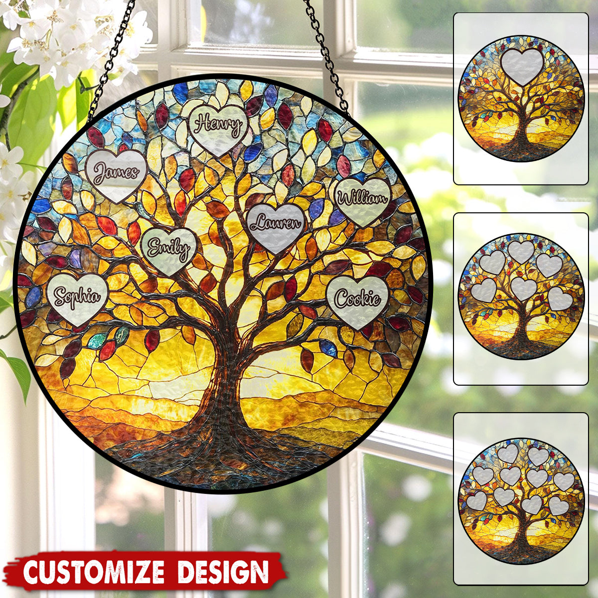 Tree of Life Names - Personalized Suncatcher