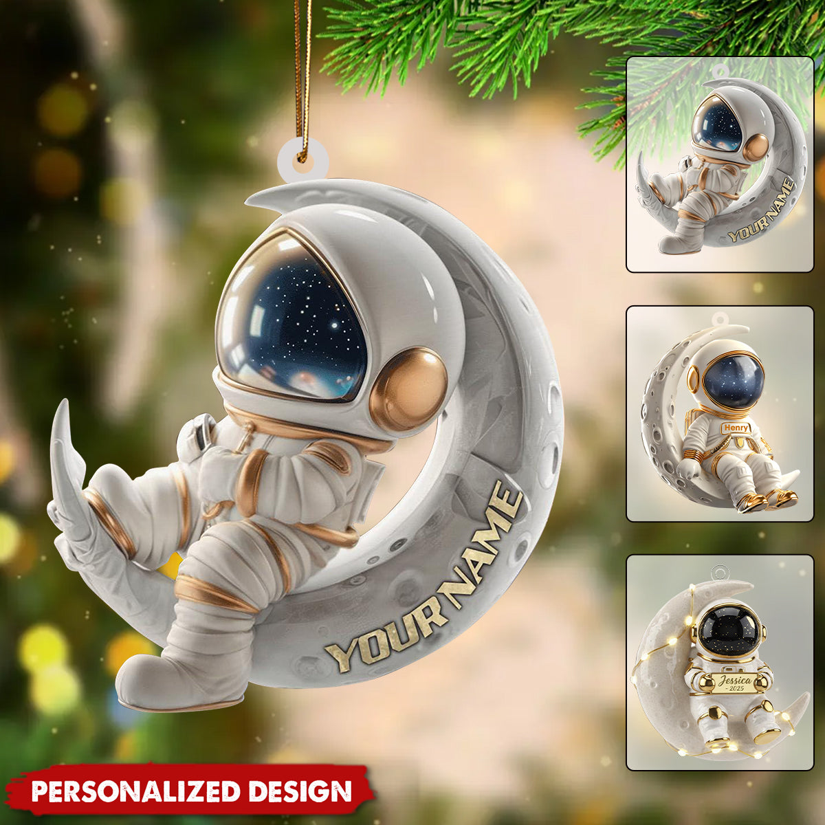 Personalized Astronaut Christmas Ornament-Astronaut Gift