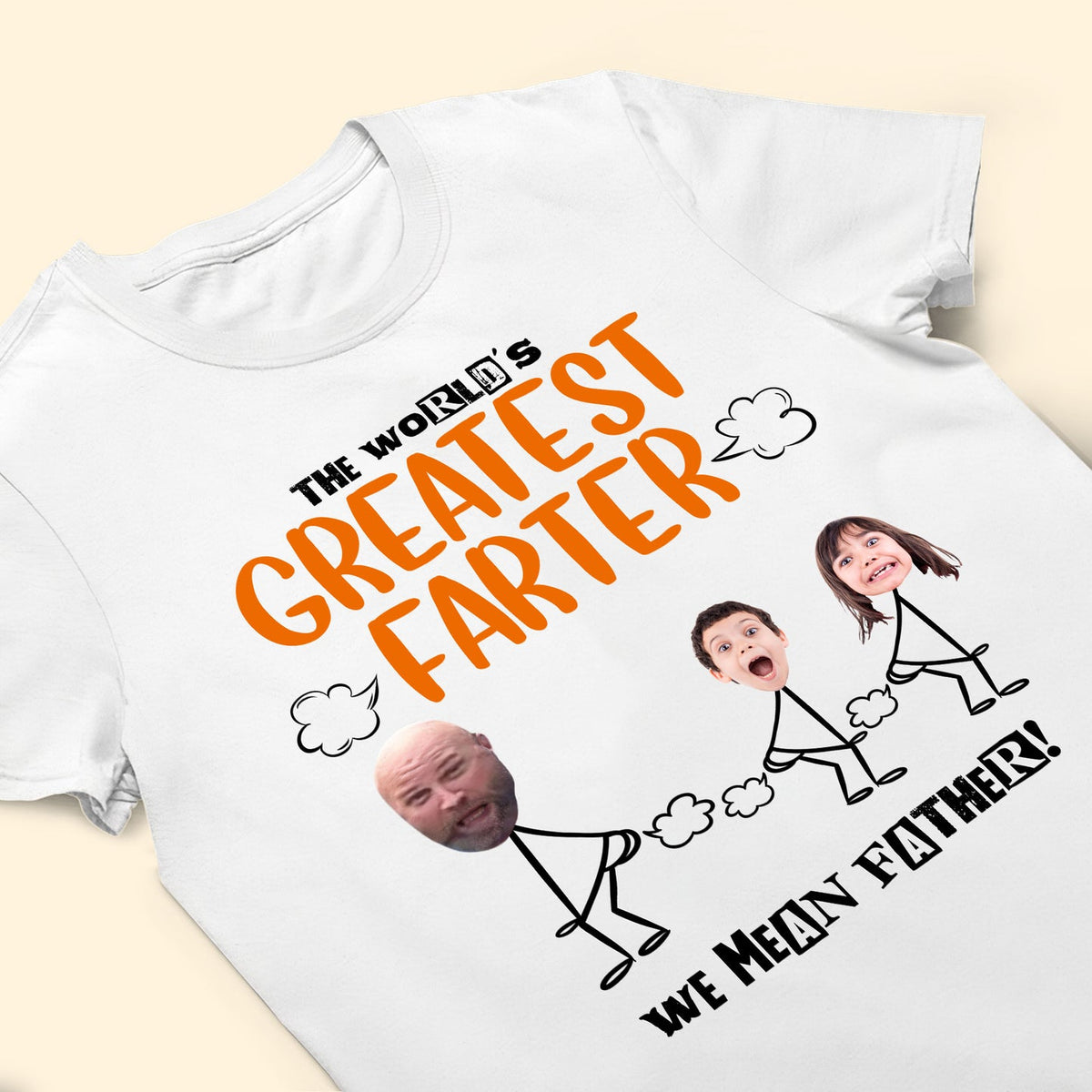 World's Best Farter Ever - Personalized Photo Shirt