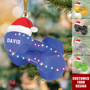 Personalized Fitness Christmas Ornament,Gift for Gym Lovers - 2024 New Release