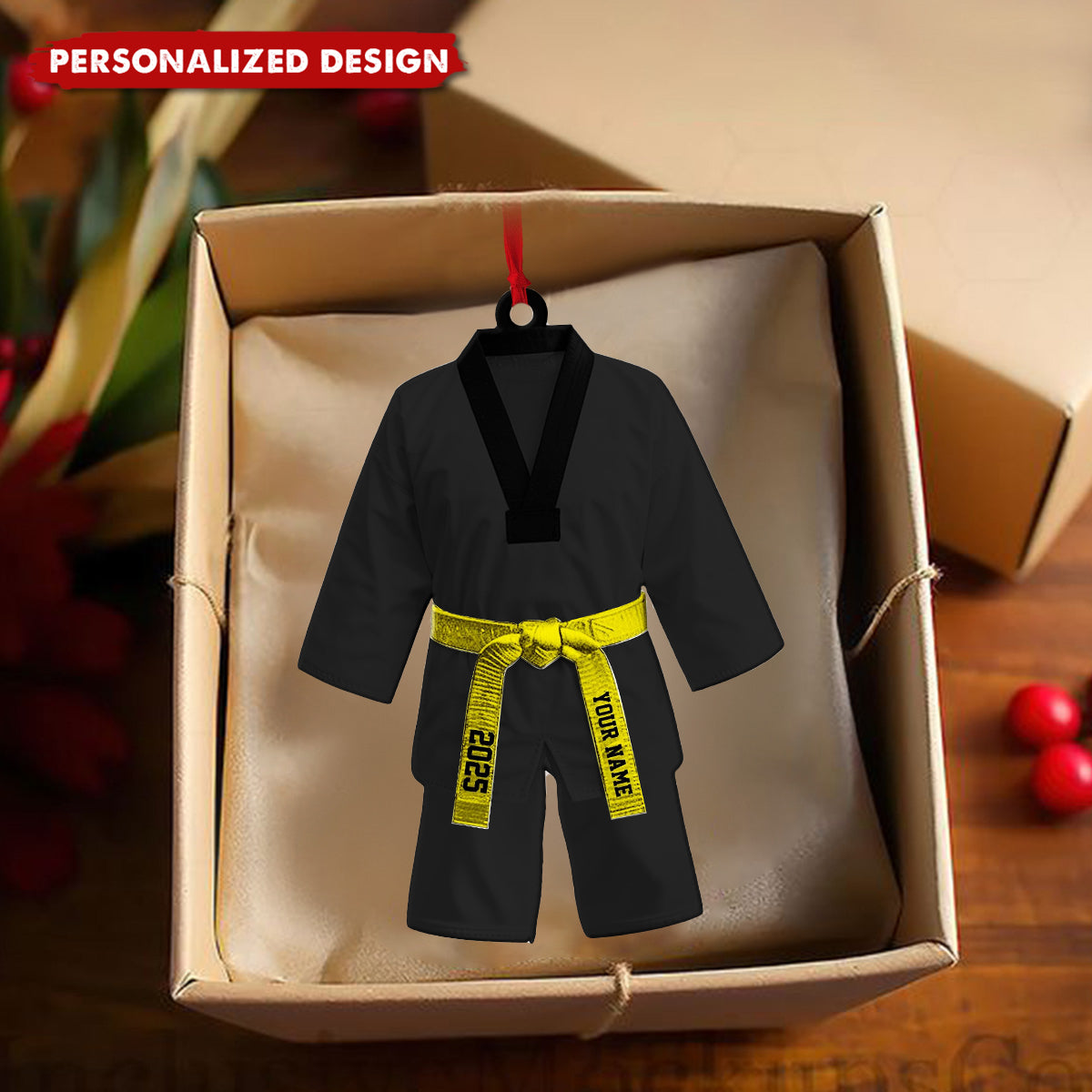 Personalized Taekwondo Ornament, Karate Ornament, Sport Lovers Gift