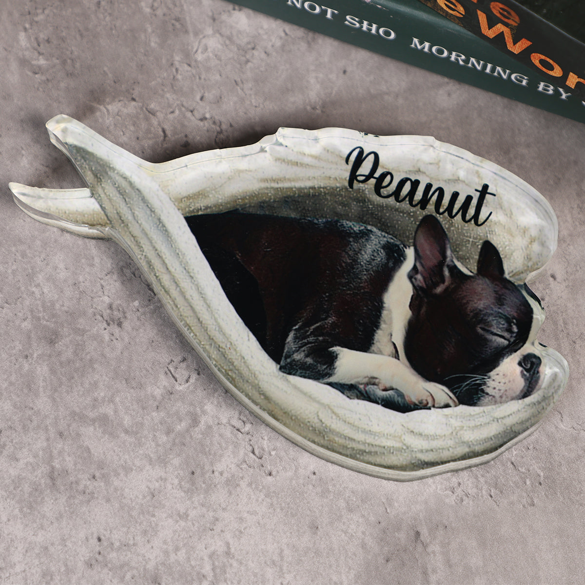 Personalized Dog Sleeping Angel Acrylic Plaque -Great Gift Idea For Dog Lovers