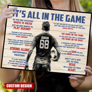Personalized Soccer Man Poster - Gift For Soccer Lover