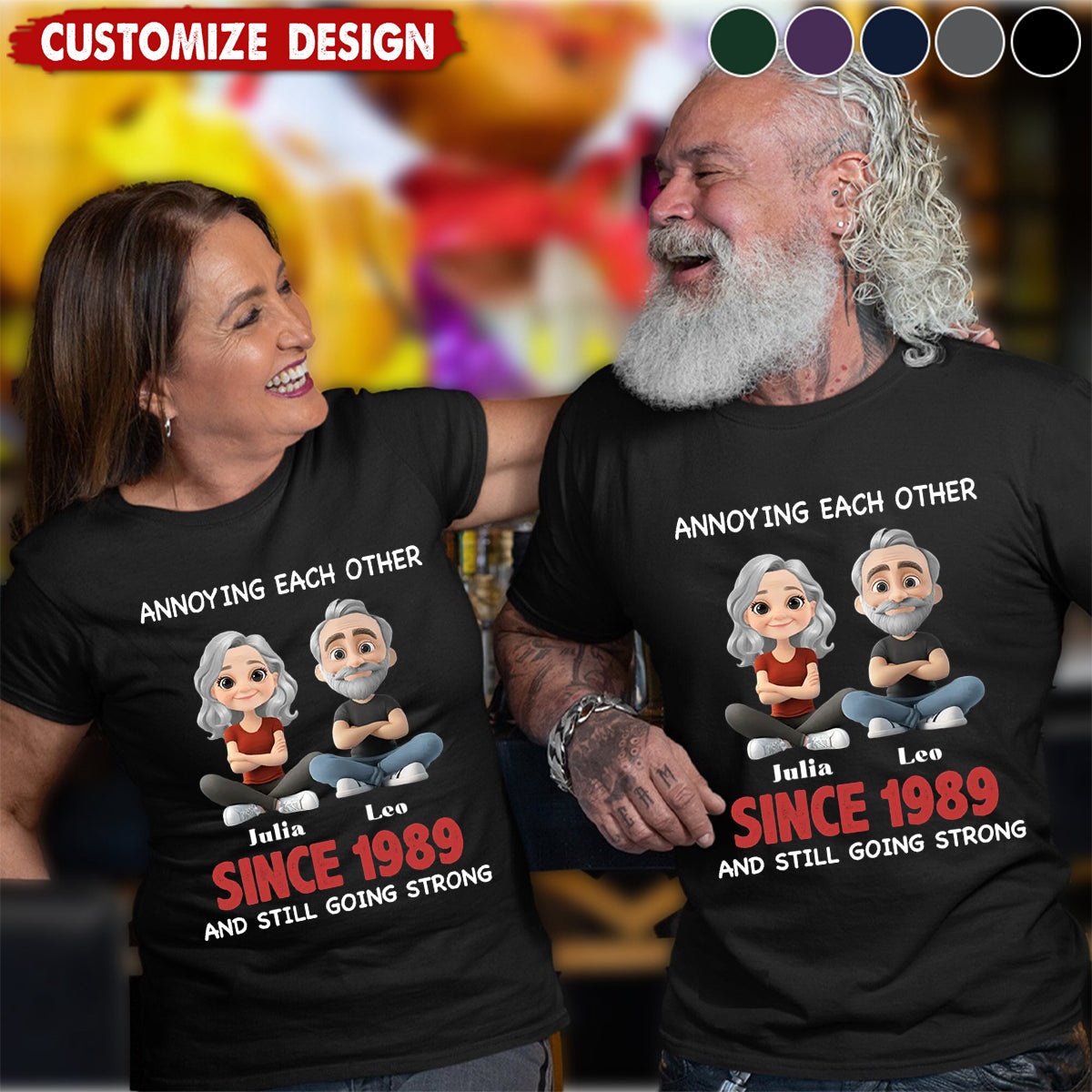Together Forever - Personalized Unisex T-shirt - Gift For Couple