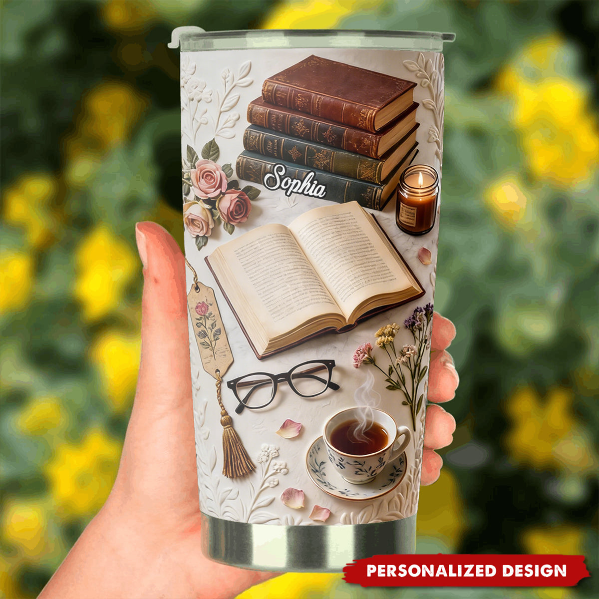 Just A Girl Who Loves Books - Personalized Book Tumbler