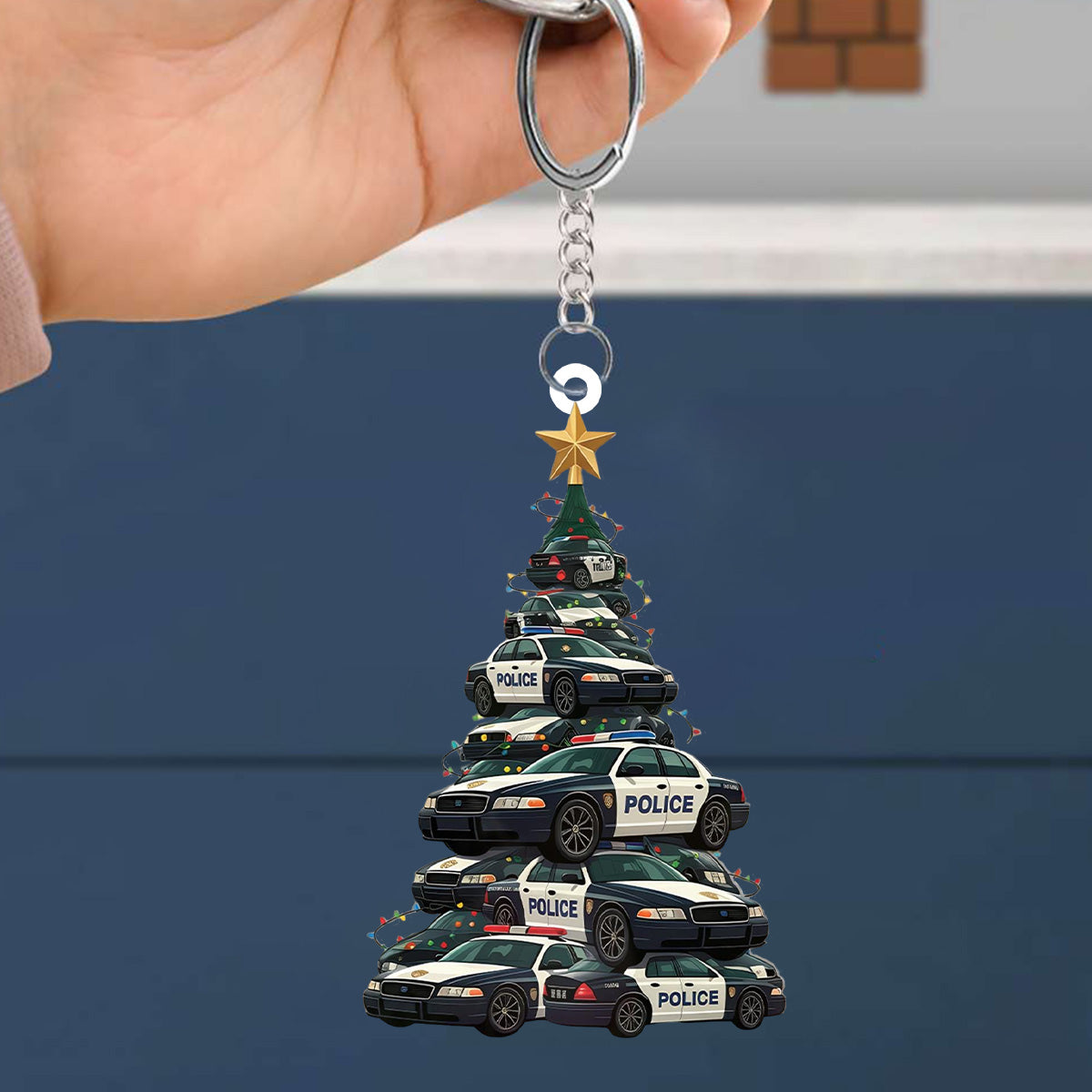 Police Cars Keychain-Gift for police officers