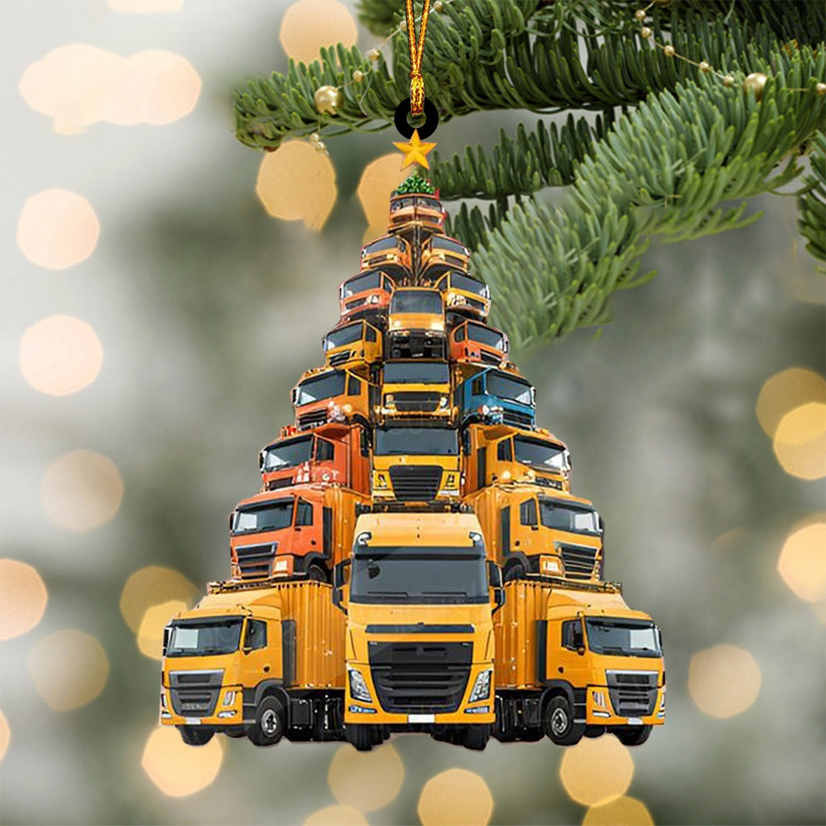 Heavy Truck Christmas Tree Ornament-Gift For Truck Driver-2024 New Release