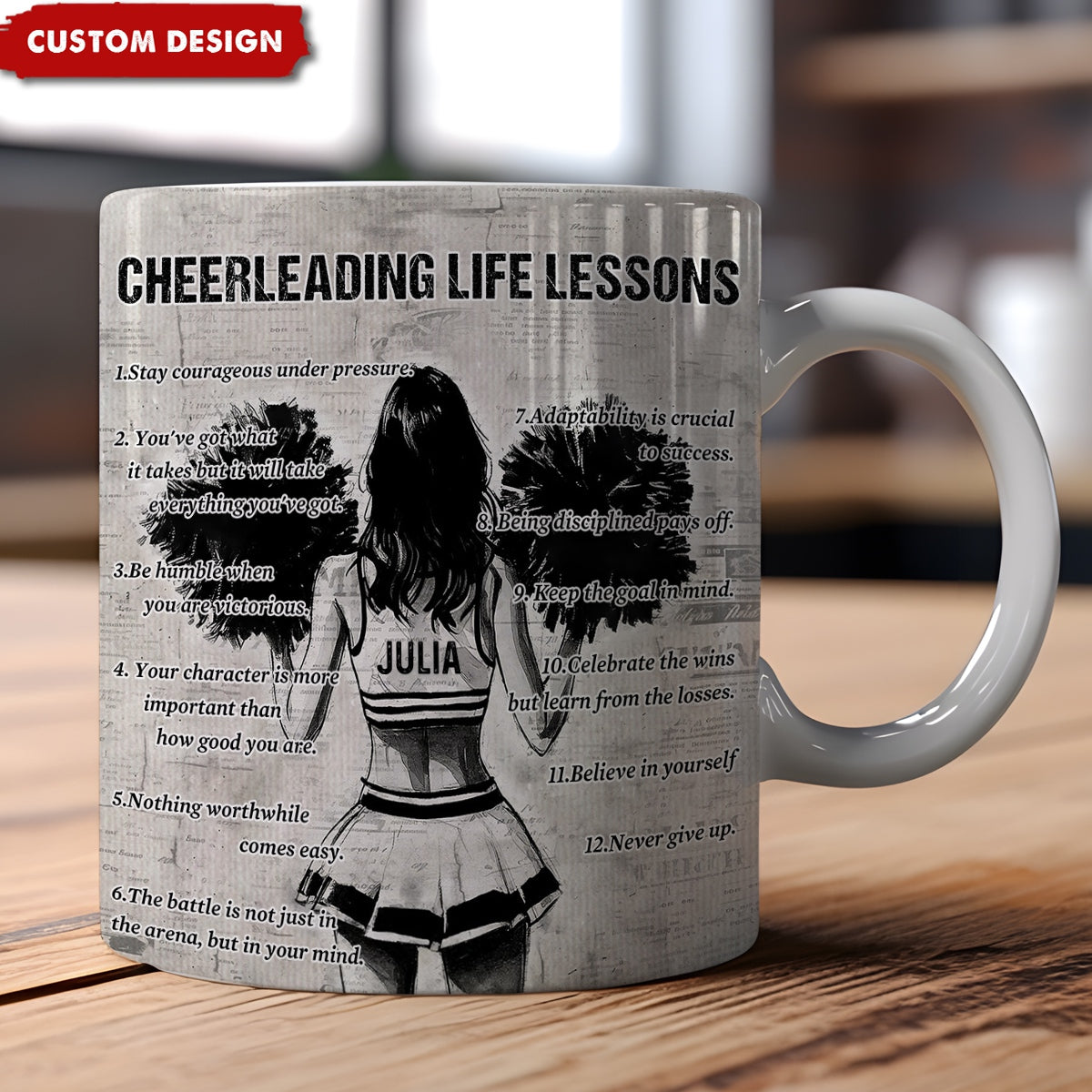 Personalized Cheerleading Girl Mug - Gift For Cheerleading Lovers
