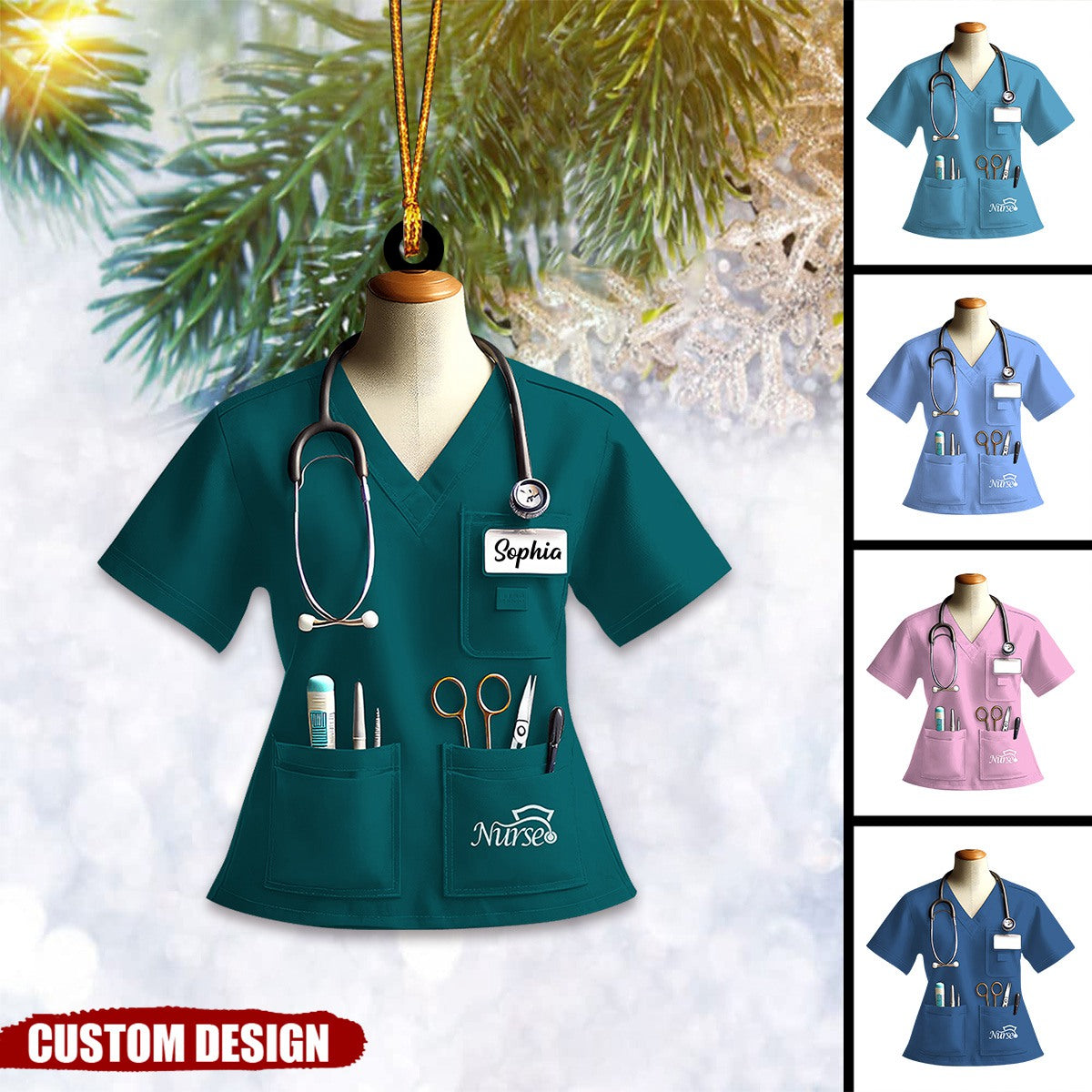 Personalized Nurse Uniform Ornament-Gift For Nurse-2024 New Release